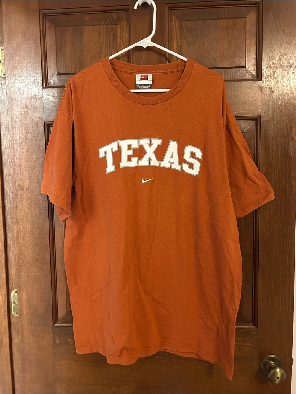 Nike Orange 'Texas' Short-Sleeve Crewneck T-Shirt